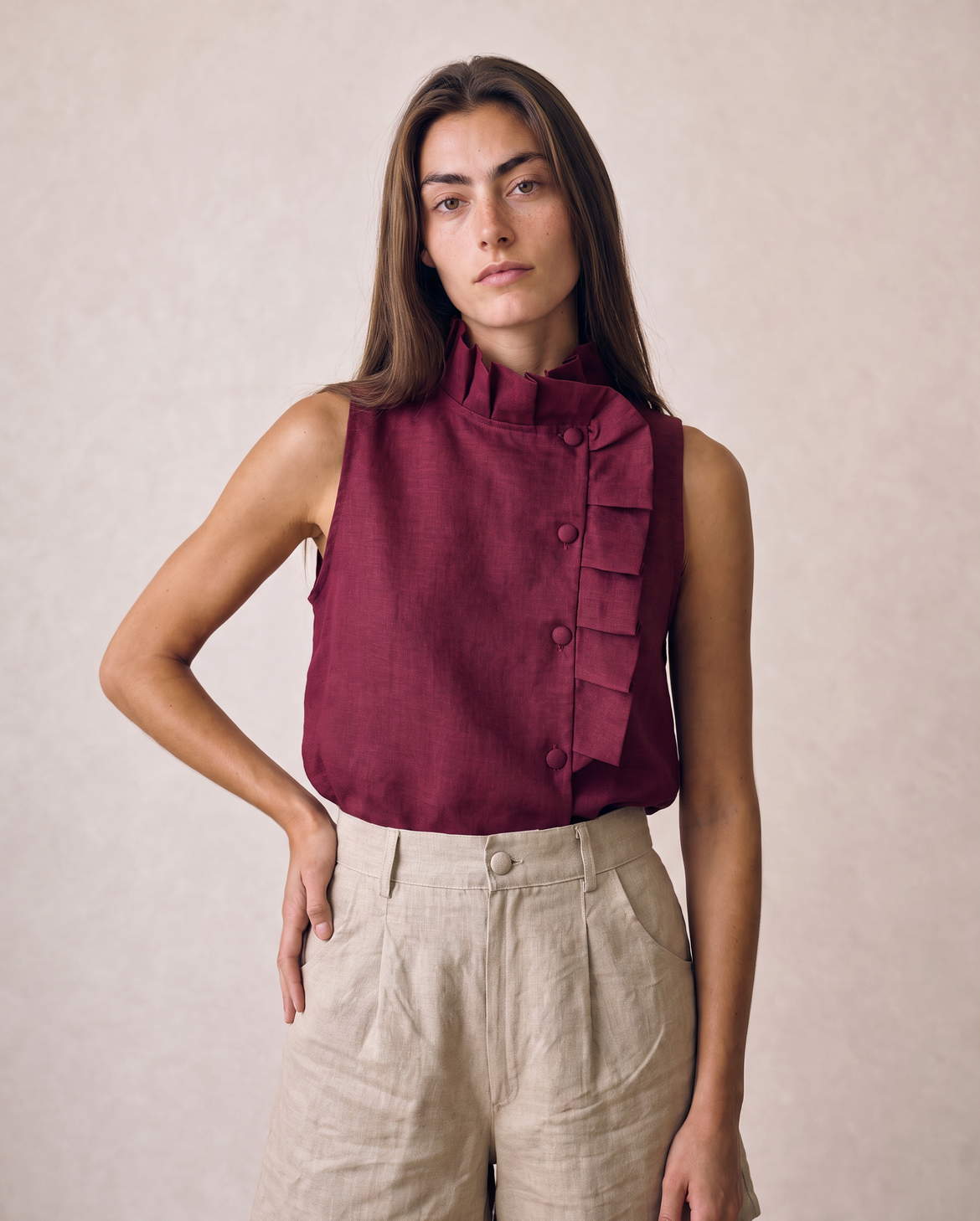 Blusa Florencia Burgundy