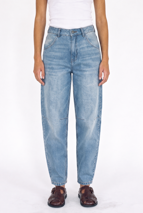 Jeans barrel light blue