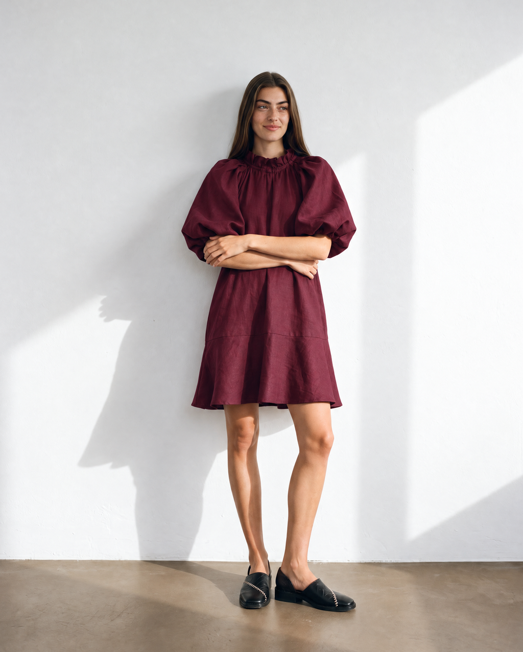 Vestido Melfi Burgundy - Pre venta