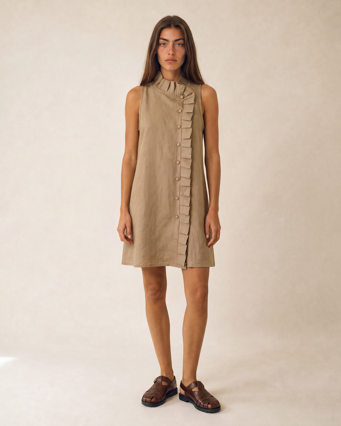 Vestido Florencia Beige