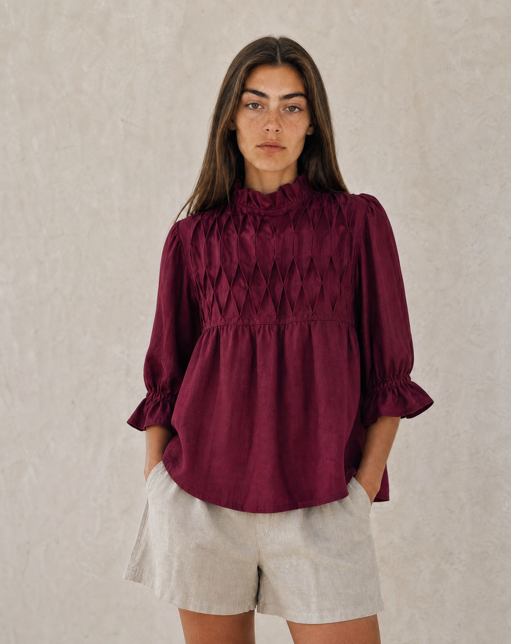 Blusa Catalina Burgundy