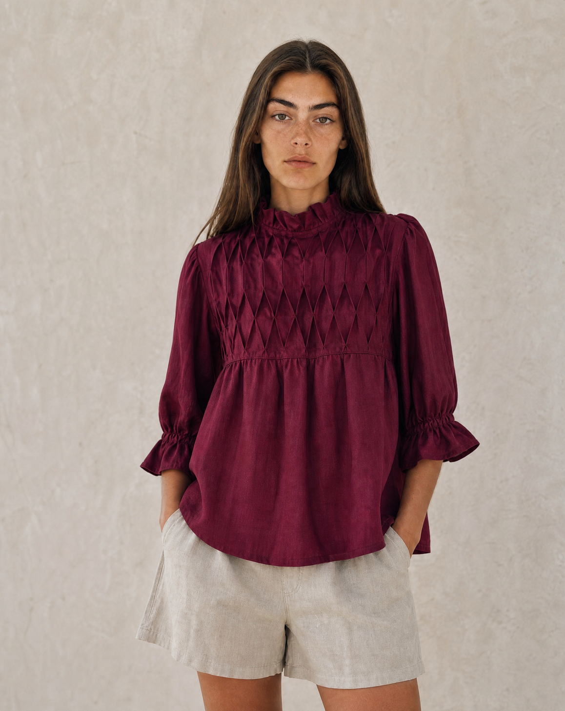 Blusa Catalina Burgundy