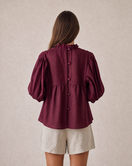 Blusa Catalina Burgundy