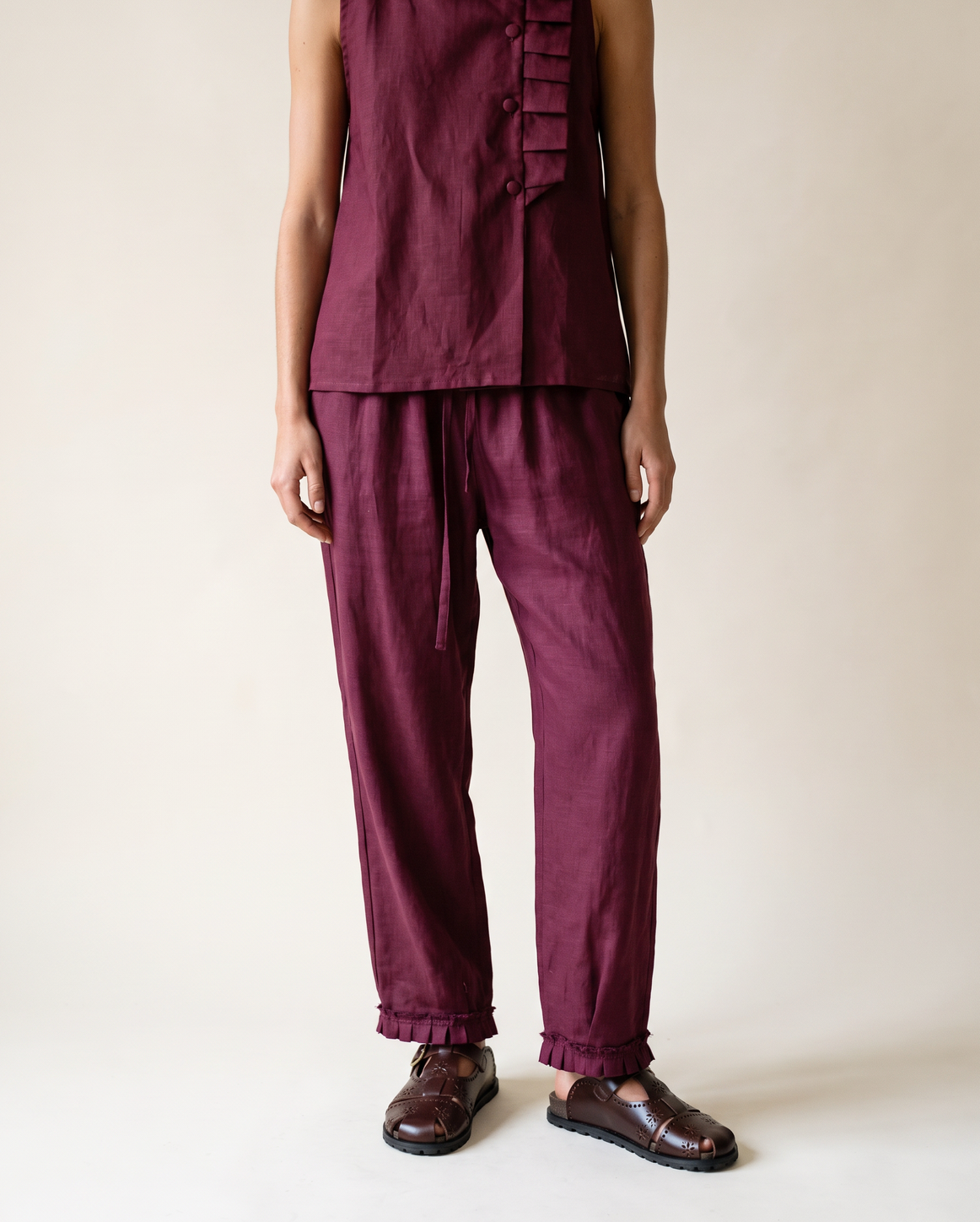 Pantalón Aurelia Burgundy