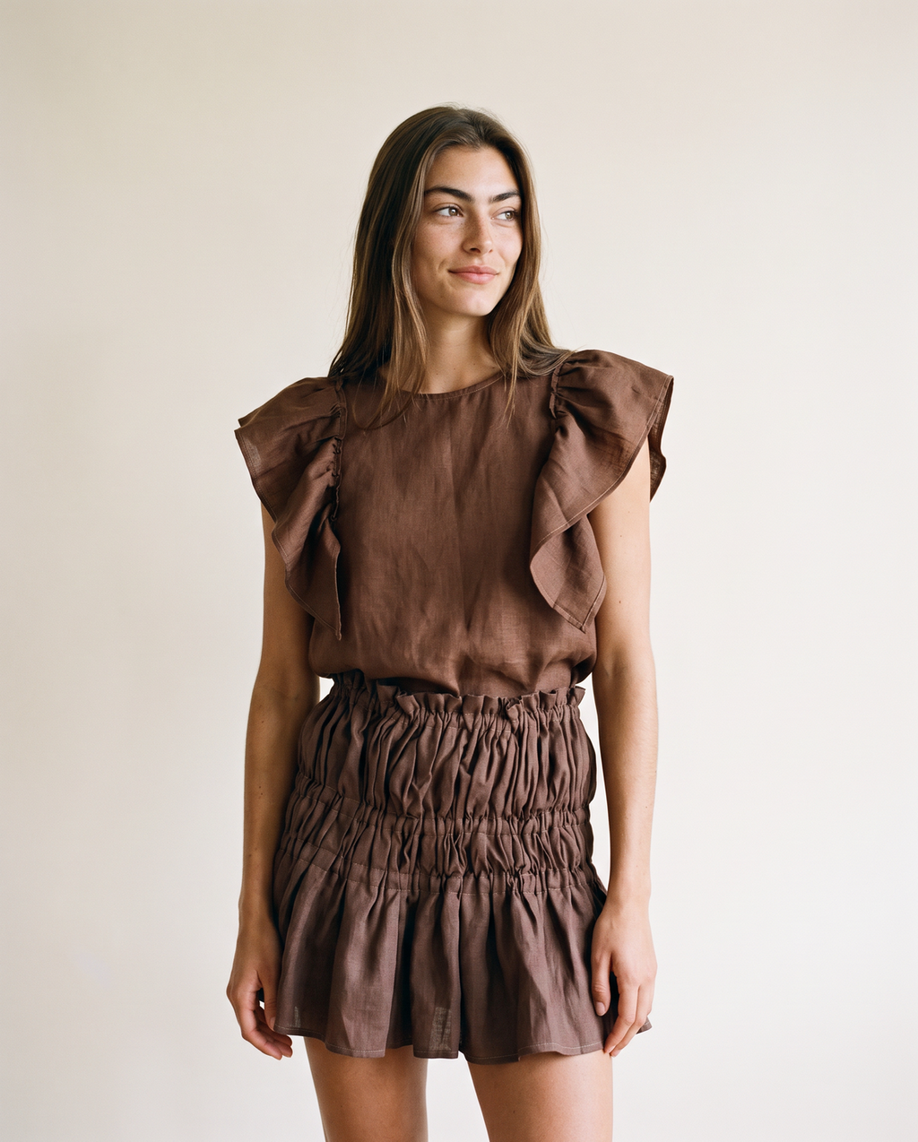 Falda Brisa Chocolate